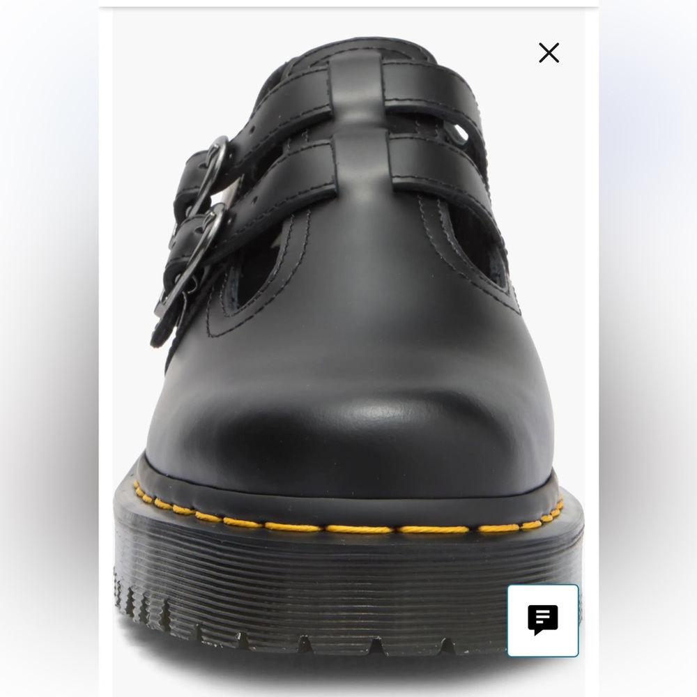 Dr. Martens 8065 II Mary Jane Black Leather Shoes 9 NWT - Picture 3 of 12